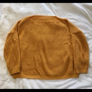 H&M Orange Boat Neck Sweater